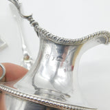 Georgian Sterling Silver Crested Dessert Set Antique 1773 London Robert Hennell