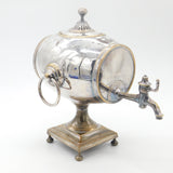 Early Sheffield Plate Georgian Barrel Form Tea Urn With Tap Antique c1760
