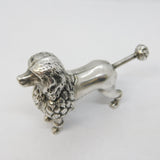 Sterling Silver Novelty Poodle Dog Cigar Cutter Vintage 1978 London
