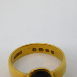 Victorian 18ct Yellow Gold & Bloodstone Signet Ring Antique 1875 London
