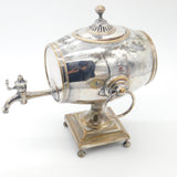 Early Sheffield Plate Georgian Barrel Form Tea Urn With Tap Antique c1760