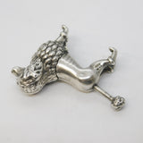 Sterling Silver Novelty Poodle Dog Cigar Cutter Vintage 1978 London