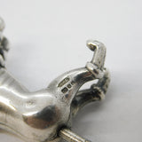 Sterling Silver Novelty Poodle Dog Cigar Cutter Vintage 1978 London