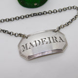 George IV Sterling Silver Madeira Decanter Label Antique 1823 London