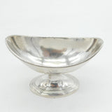 George III Sterling Silver Crested Pedestal Salt Cellar Antique 1784 London