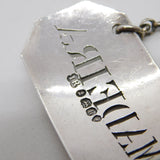 George IV Sterling Silver Madeira Decanter Label Antique 1823 London