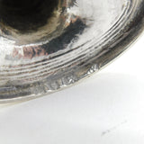George III Sterling Silver Crested Pedestal Salt Cellar Antique 1784 London