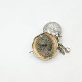 Art Deco Sterling Silver Ladies Chatelaine with Compact & Purse c1920 Antique