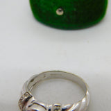 9ct White Gold, 0.75ct Ruby & Diamond Dress Ring Vintage 2007 Birmingham