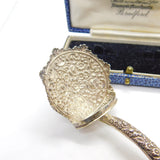 Georgian Sterling Silver Floral Tea Caddy Spoon 1797 Birmingham J. Thornton