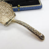 Georgian Sterling Silver Floral Tea Caddy Spoon 1797 Birmingham J. Thornton