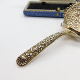 Georgian Sterling Silver Floral Tea Caddy Spoon 1797 Birmingham J. Thornton