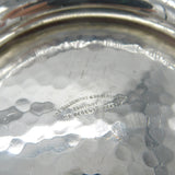 Planished Sterling Silver Lion Mask Handle Centrepiece Rose Bowl Antique 1923