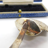 Georgian Sterling Silver Floral Tea Caddy Spoon 1797 Birmingham J. Thornton