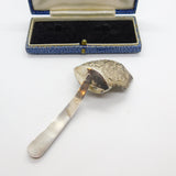 Georgian Sterling Silver Floral Tea Caddy Spoon 1797 Birmingham J. Thornton
