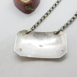 Georgian Sterling Silver Lined Edge Rum Decanter Label 1818 Birmingham Antique