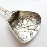Edwardian Sterling Silver Cherub Form Tea Caddy Spoon Antique 1904 London