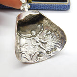 Edwardian Sterling Silver Cherub Form Tea Caddy Spoon Antique 1904 London