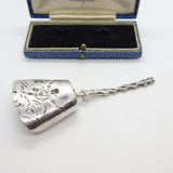 Edwardian Sterling Silver Cherub Form Tea Caddy Spoon Antique 1904 London