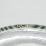 Tiffany & Co. Sterling Silver & Enamel Dining Plate No. 6971 Antique c1920 Deco