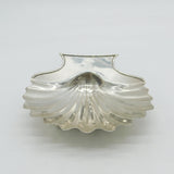 George III Sterling Silver Scallop Shell Crested Butter Dish Antique 1794 London