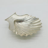 George III Sterling Silver Scallop Shell Crested Butter Dish Antique 1794 London