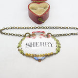 Georgian French Dreyfous Enamel Sherry Decanter Label Antique c1820