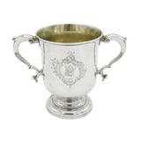 George II Sterling Silver Loving Cup or Trophy Antique 1760 London John Moore
