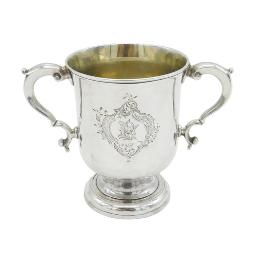 George II Sterling Silver Loving Cup or Trophy Antique 1760 London John Moore