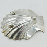 George III Sterling Silver Scallop Shell Crested Butter Dish Antique 1794 London