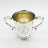 George II Sterling Silver Loving Cup or Trophy Antique 1760 London John Moore