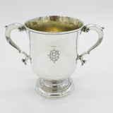 George II Sterling Silver Loving Cup or Trophy Antique 1760 London John Moore