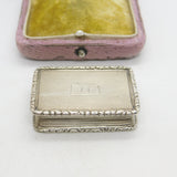Georgian Sterling Silver Vinaigrette Antique c1830 Birmingham Joseph Willmore AF