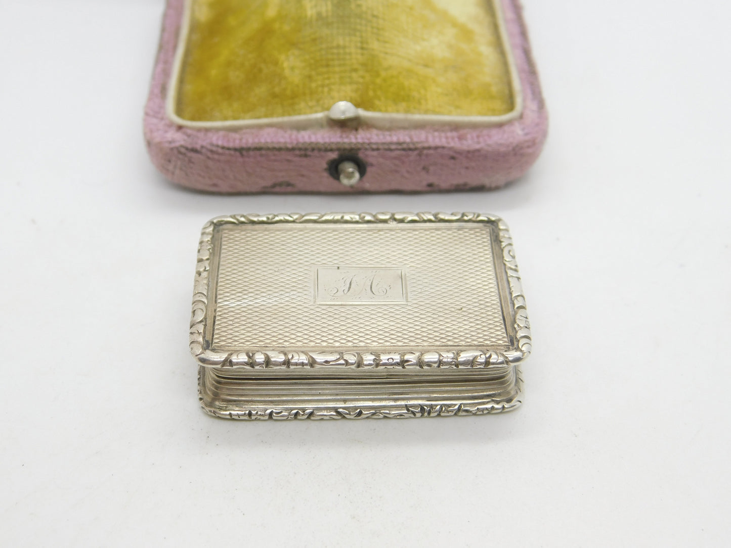 Georgian Sterling Silver Vinaigrette Antique c1830 Birmingham Joseph Willmore AF