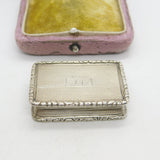 Georgian Sterling Silver Vinaigrette Antique c1830 Birmingham Joseph Willmore AF