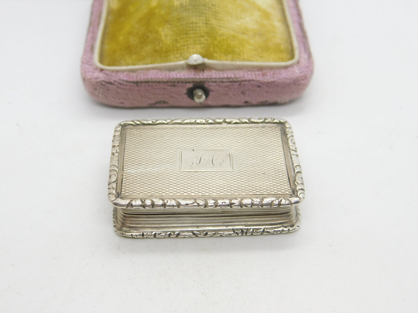 Georgian Sterling Silver Vinaigrette Antique c1830 Birmingham Joseph Willmore AF