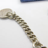 Edwardian Sterling Silver Graduating Albert Watch Chain Antique 1905 Birmingham
