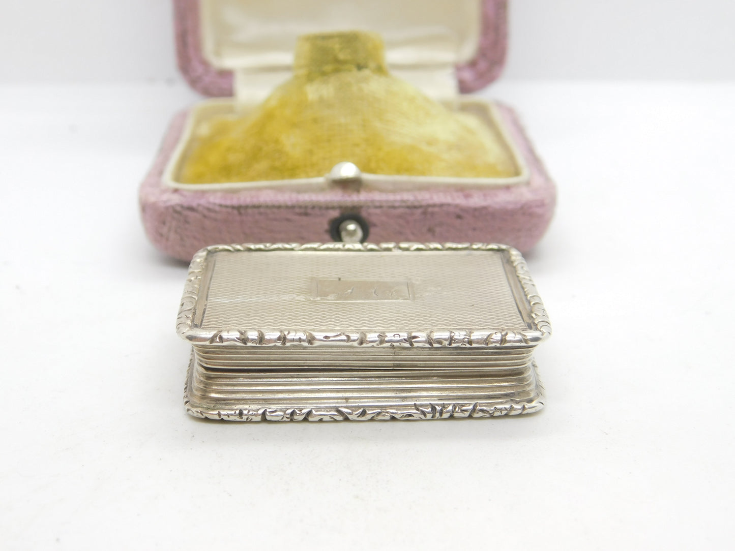 Georgian Sterling Silver Vinaigrette Antique c1830 Birmingham Joseph Willmore AF