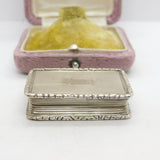 Georgian Sterling Silver Vinaigrette Antique c1830 Birmingham Joseph Willmore AF