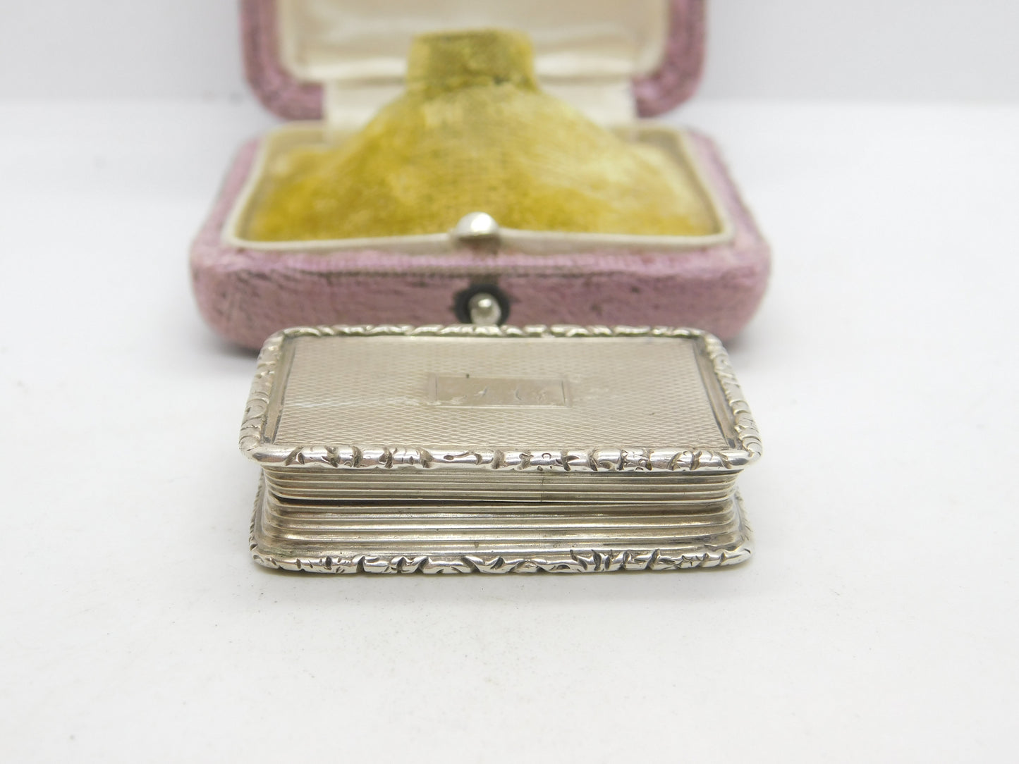 Georgian Sterling Silver Vinaigrette Antique c1830 Birmingham Joseph Willmore AF