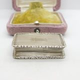 Georgian Sterling Silver Vinaigrette Antique c1830 Birmingham Joseph Willmore AF