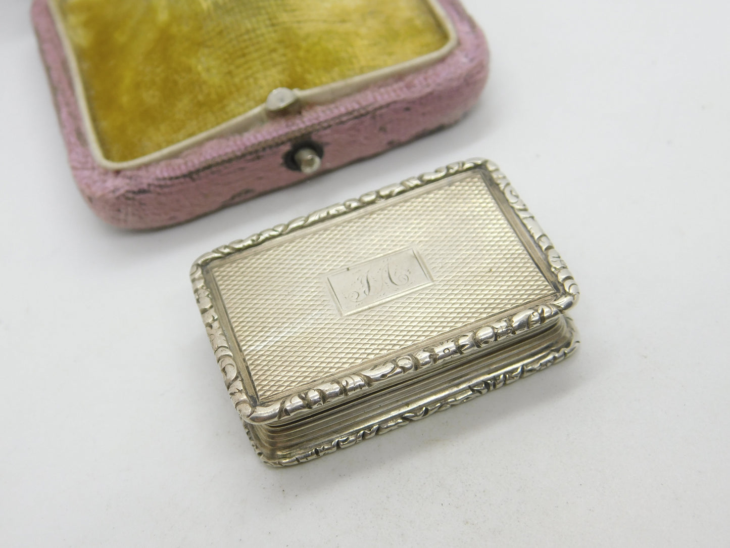 Georgian Sterling Silver Vinaigrette Antique c1830 Birmingham Joseph Willmore AF