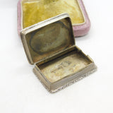 Georgian Sterling Silver Vinaigrette Antique c1830 Birmingham Joseph Willmore AF