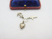 Victorian Sterling Silver Faith, Hope & Charity Charm 1898 Birmingham Antique