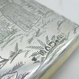 Sampson Mordan Victorian Sterling Silver Nursery Rhyme Wallet Case Antique