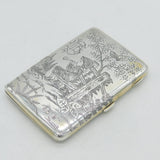 Sampson Mordan Victorian Sterling Silver Nursery Rhyme Wallet Case Antique