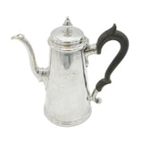 George II Sterling Silver Tapering Coffee Pot Antique 1735 London Edward Vincent