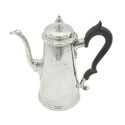 George II Sterling Silver Tapering Coffee Pot Antique 1735 London Edward Vincent