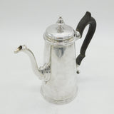 George II Sterling Silver Tapering Coffee Pot Antique 1735 London Edward Vincent