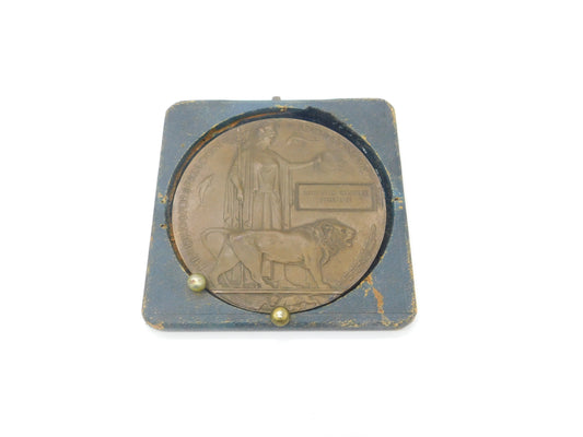 WW1 Bronze Death Plaque Or Penny Corporal Reginald Charles Hickman Died 1916